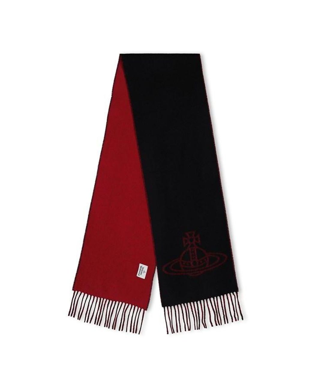 Vivienne Westwood Black Single Orb Scarf