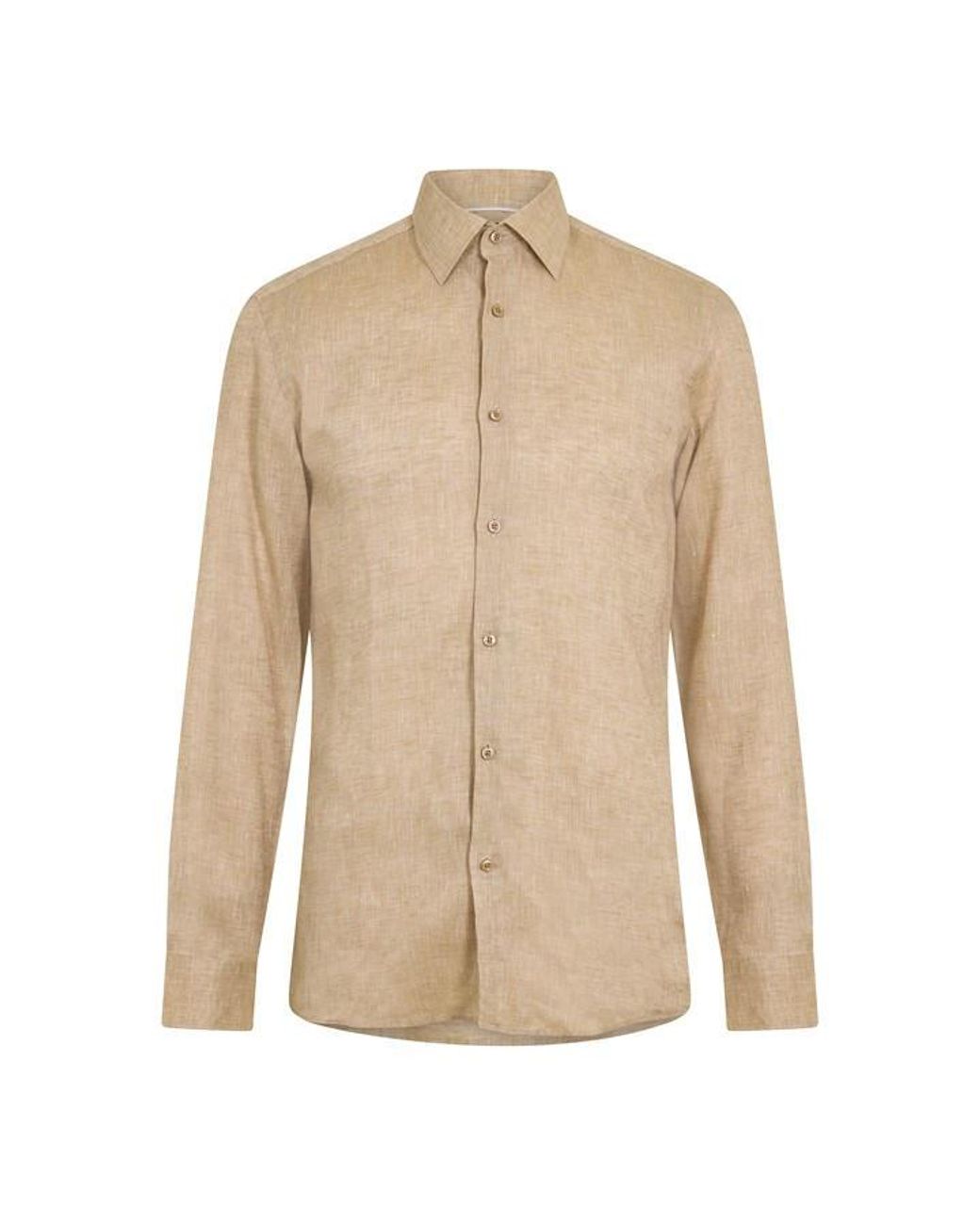 Boss Natural H Hank Kent Long Sleeve Oxford Shirt for men