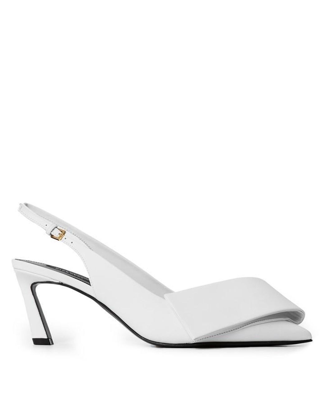 Givenchy White Giv Ribbon Slingback Ld64