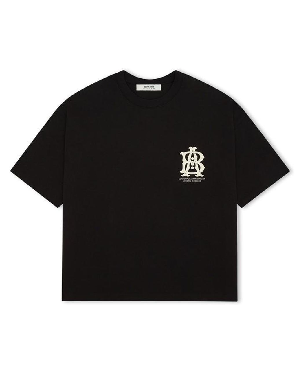 About Blank Black Oversized T-Shirt for men