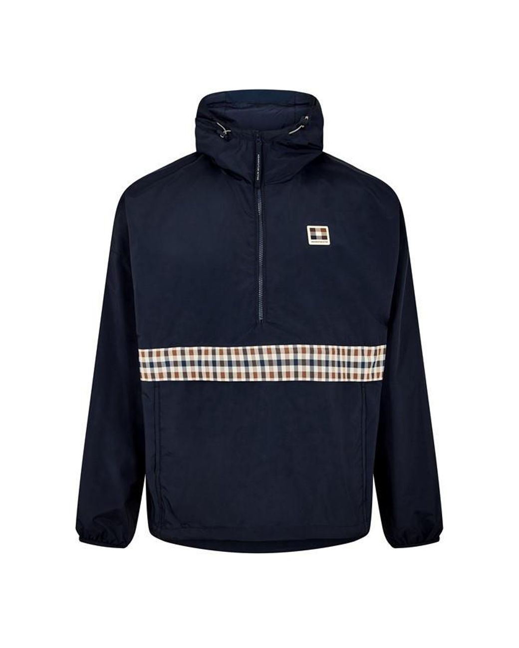 Aquascutum Blue Rain Anorak Jacket for men