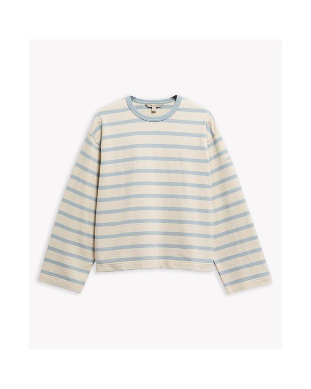 Barbour White Crew Sweatshirt