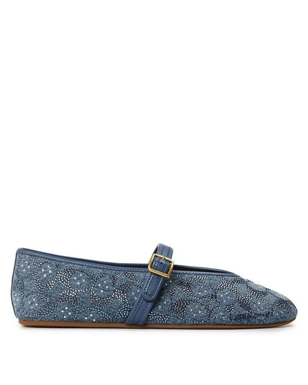 COACH Pink Culpted C Maryjane Ballet Pumps