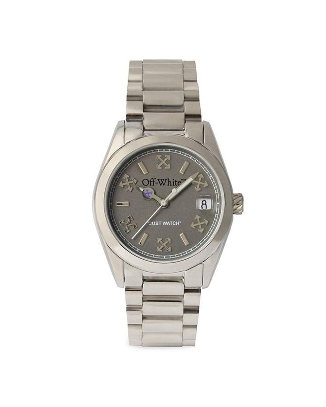 Off-White c/o Virgil Abloh Metallic Crossing Analogue Quartz Watch