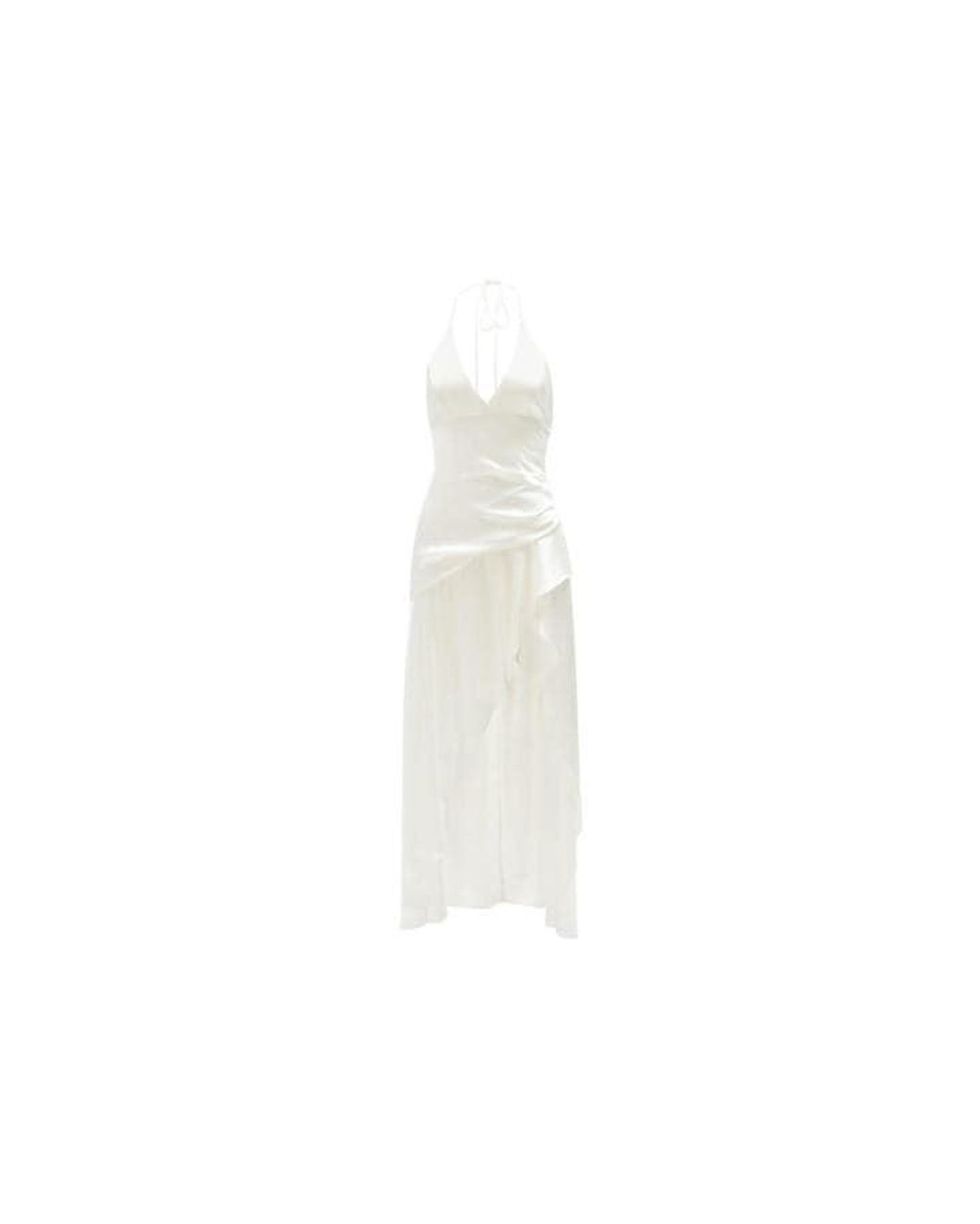 Bardot White Sorella Slinky Dress