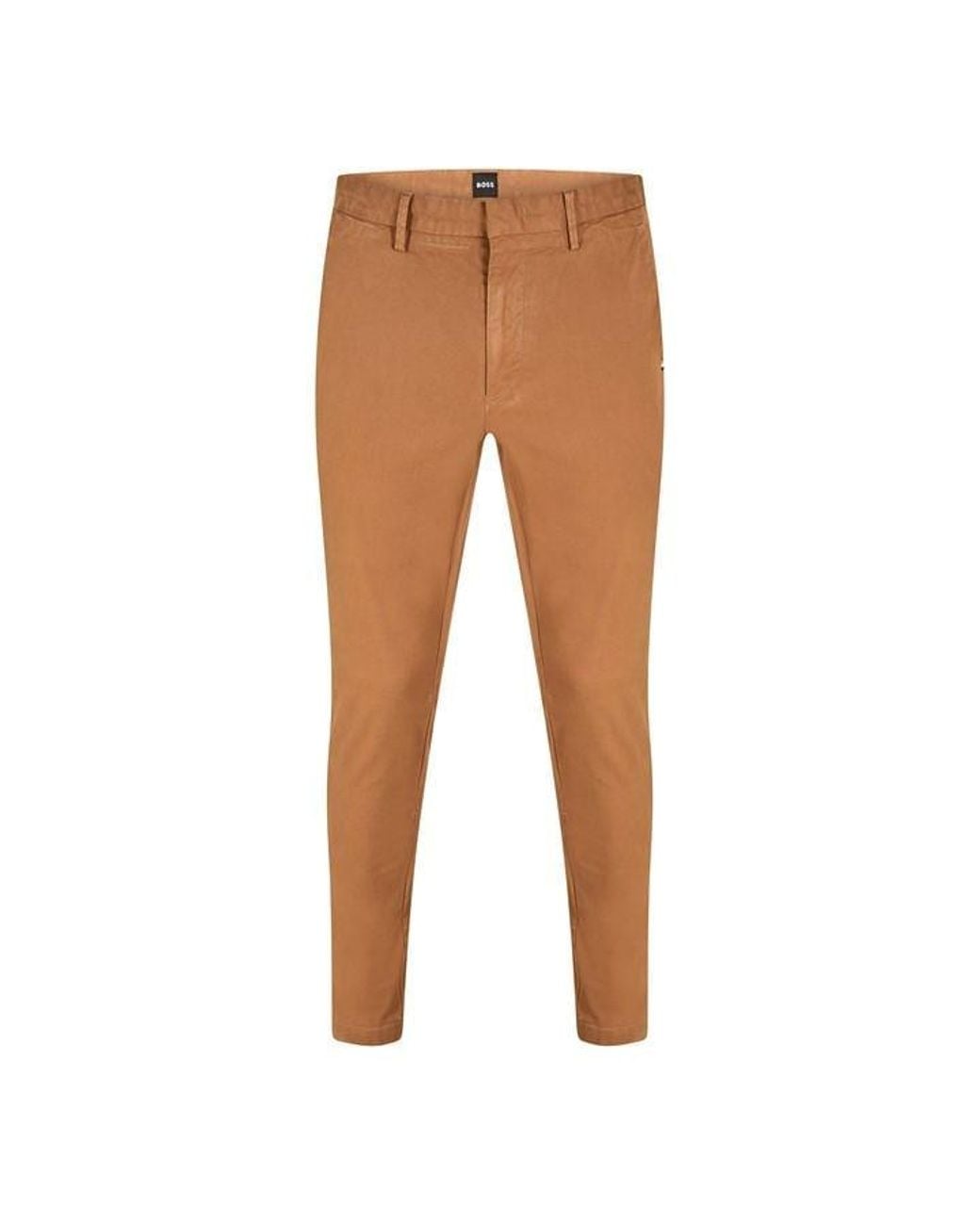 Boss Brown Kaito3-D Straight Leg Trousers for men