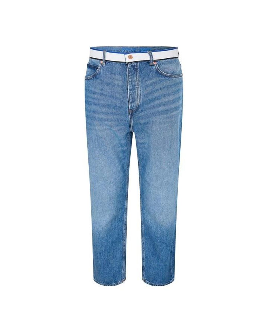 HUGO Blue Nate Tape 10259233 01 Wide Leg Jeans for men
