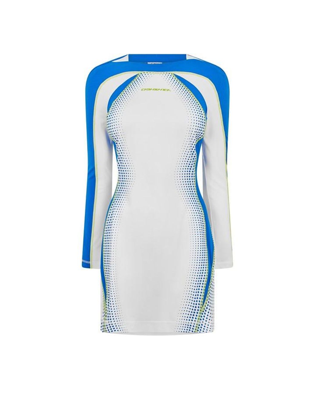 Casablanca Blue Printed Mini Dress