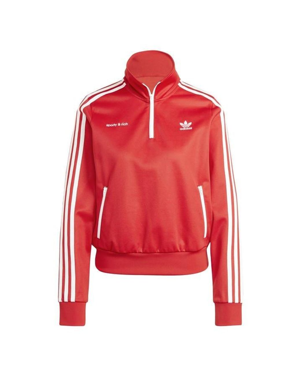 Adidas Originals Red Sporty & Rich X Adidas Track Top