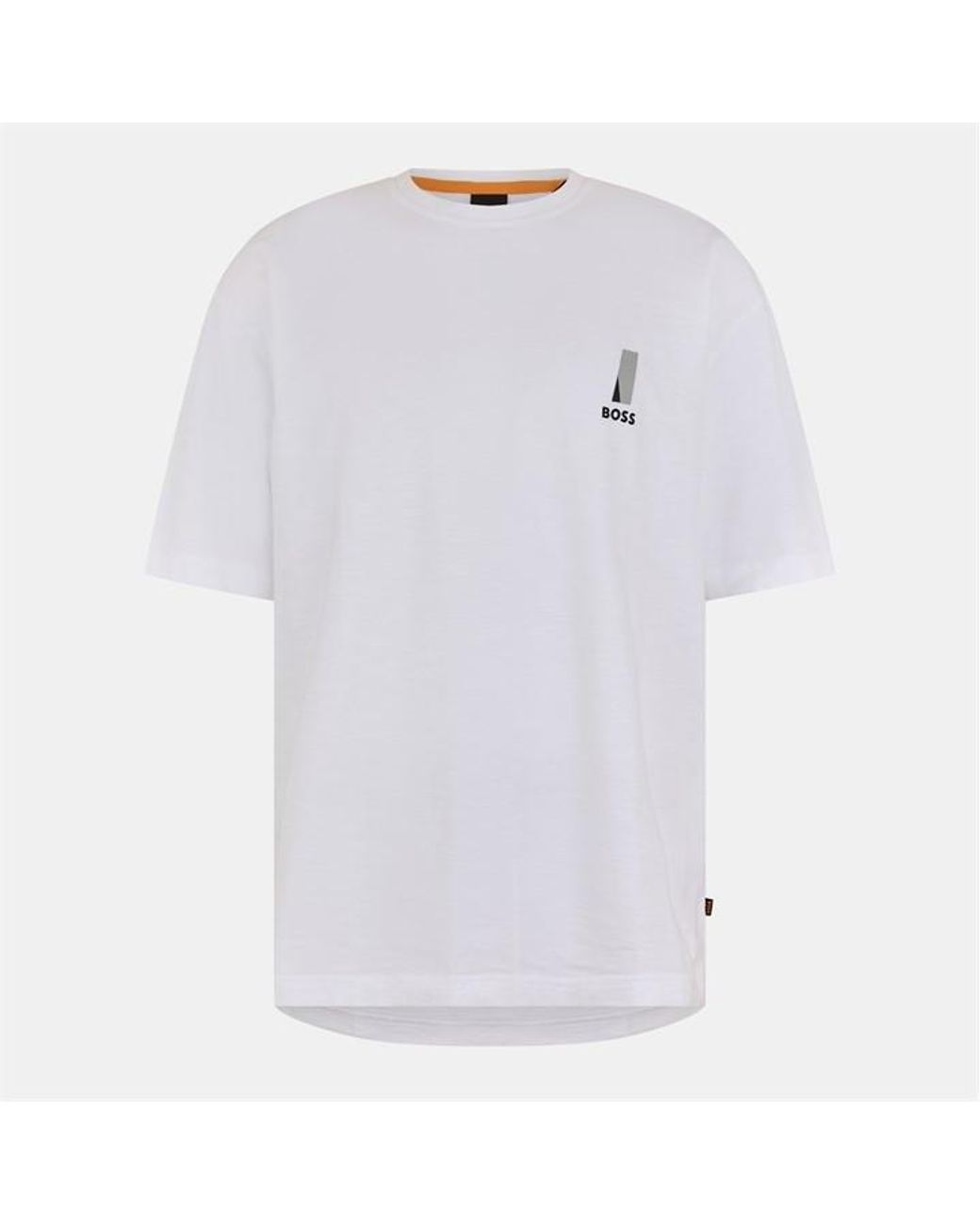 Boss White Polar Cotton T-Shirt for men