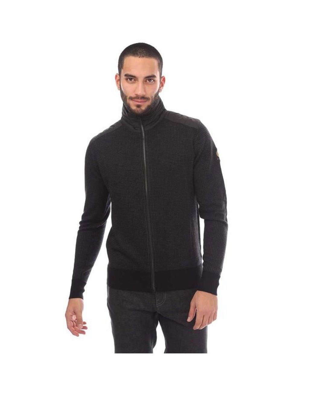 Belstaff Blue Kelby Zip Cardigan