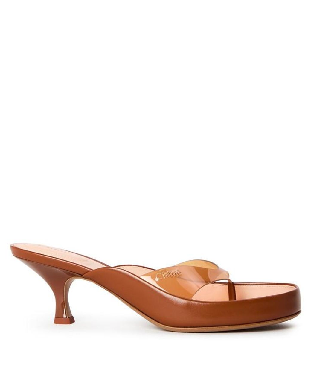 Chloé Brown Heeled Sandals