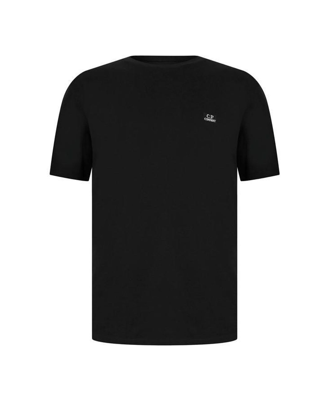 C P Company Black 30/1 Jersey T-Shirt for men