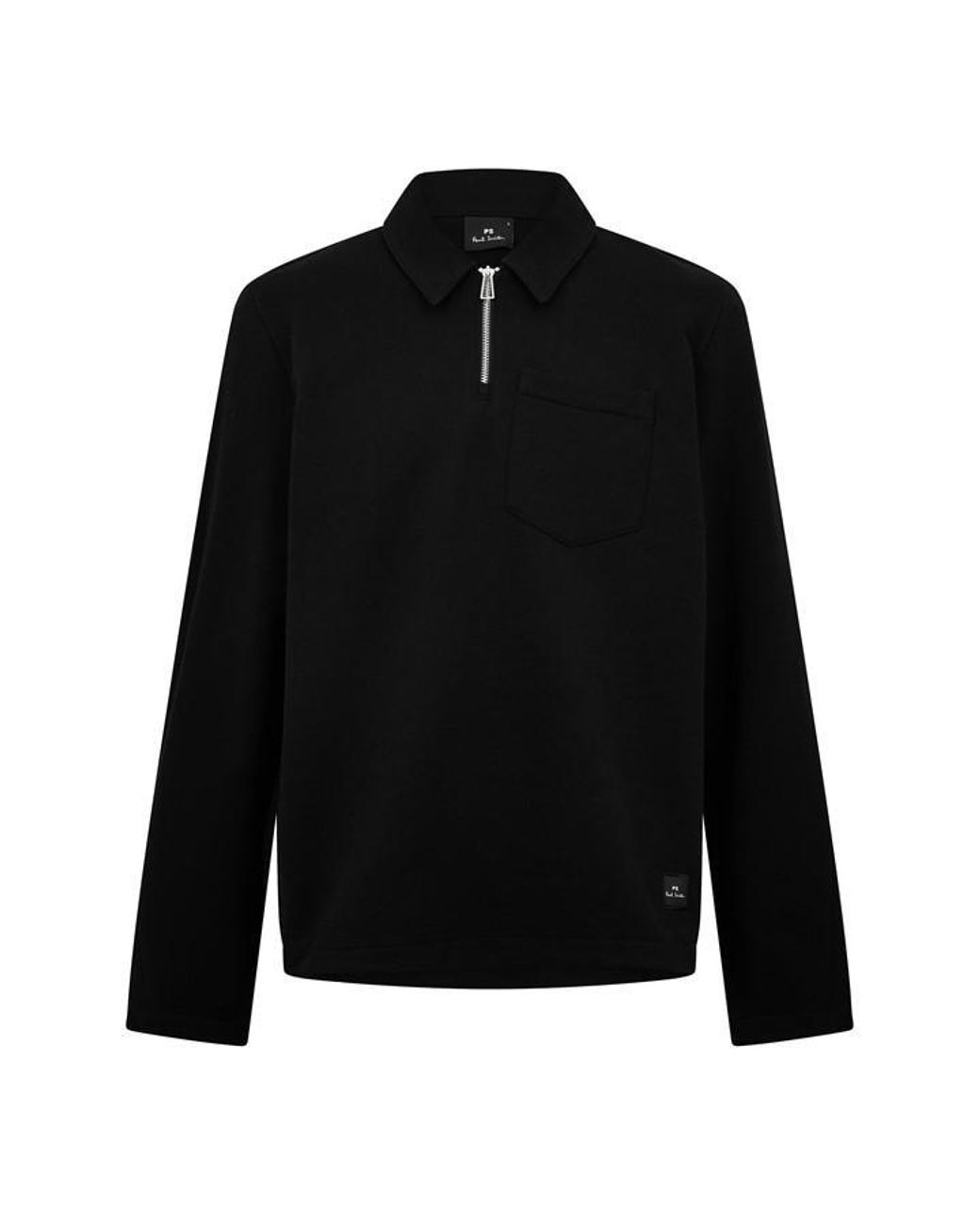 Paul Smith Blue 1/4 Zip Fleece for men