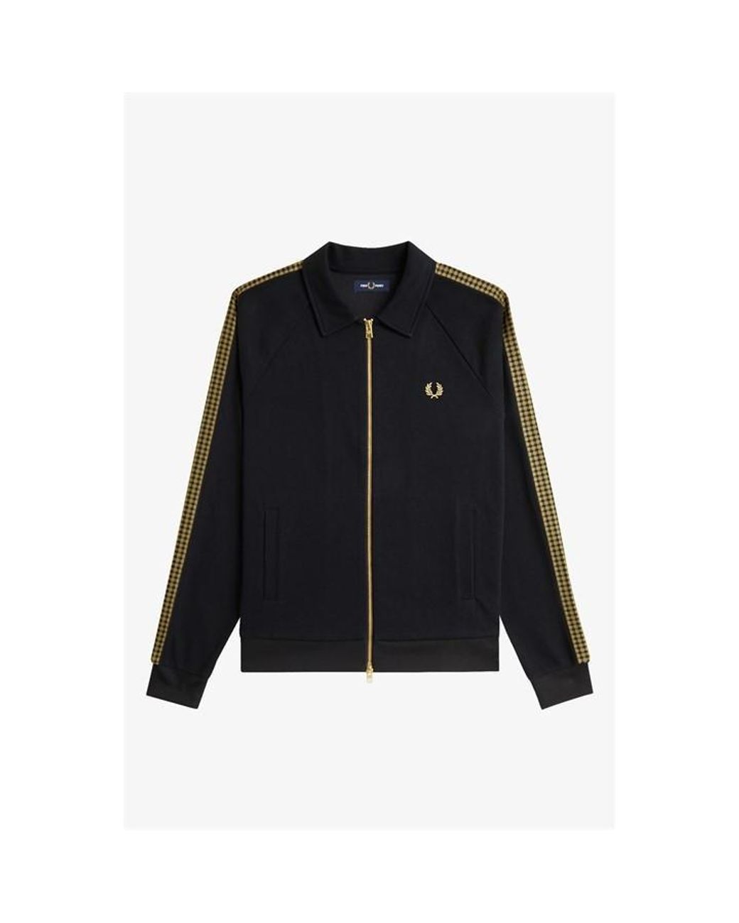 Fred Perry Black Tracksuit Top for men