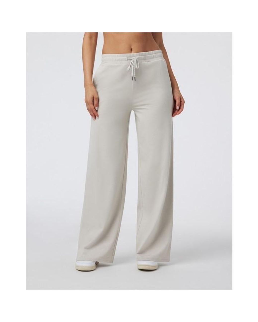 vuori Gray Halo Essential Wide Leg Pants