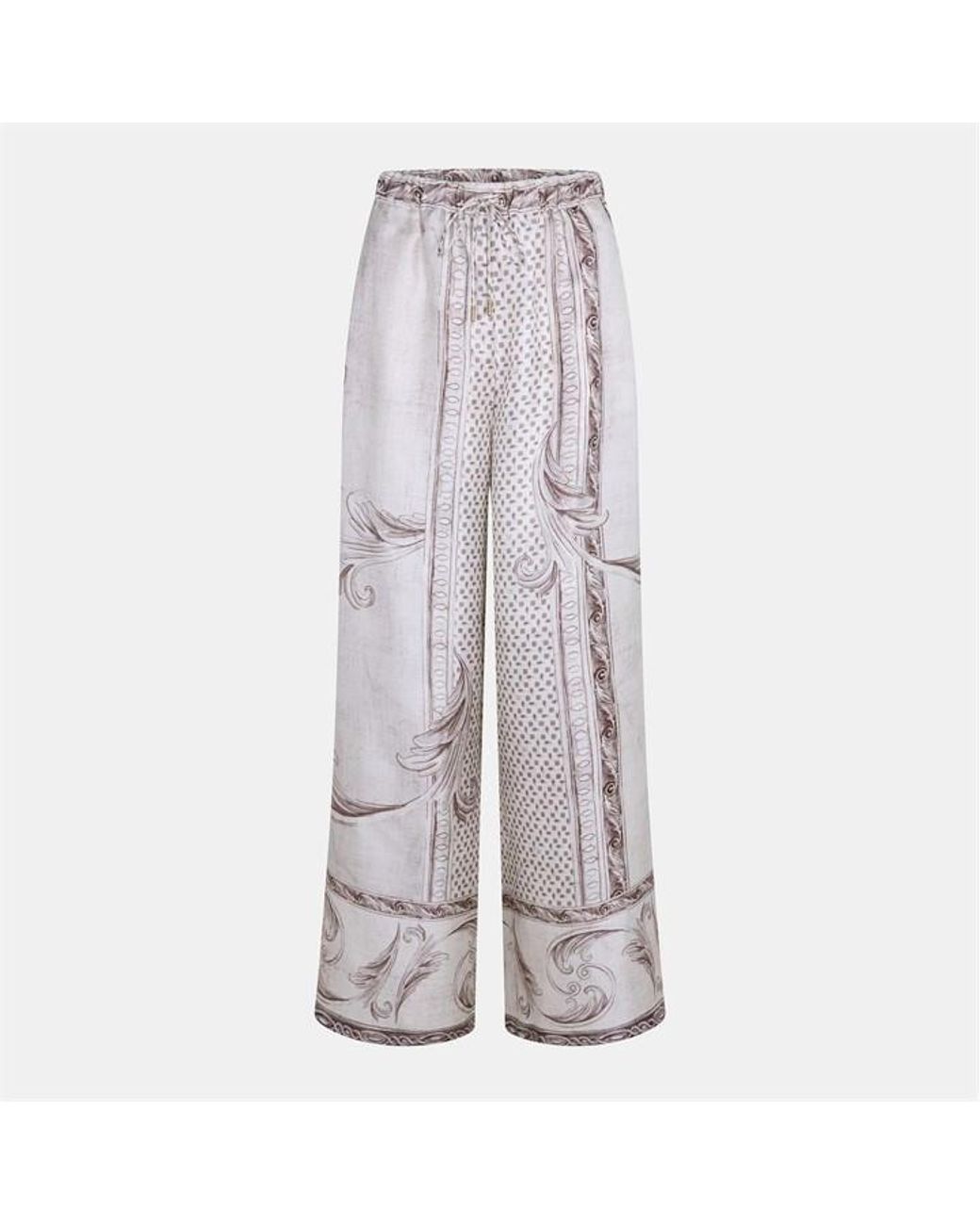 Max Mara Purple Rive Palazzo Trouser