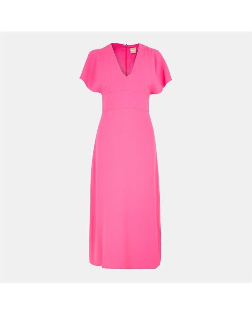 Boss Pink Dawinga Slim Fit Long Length Dress