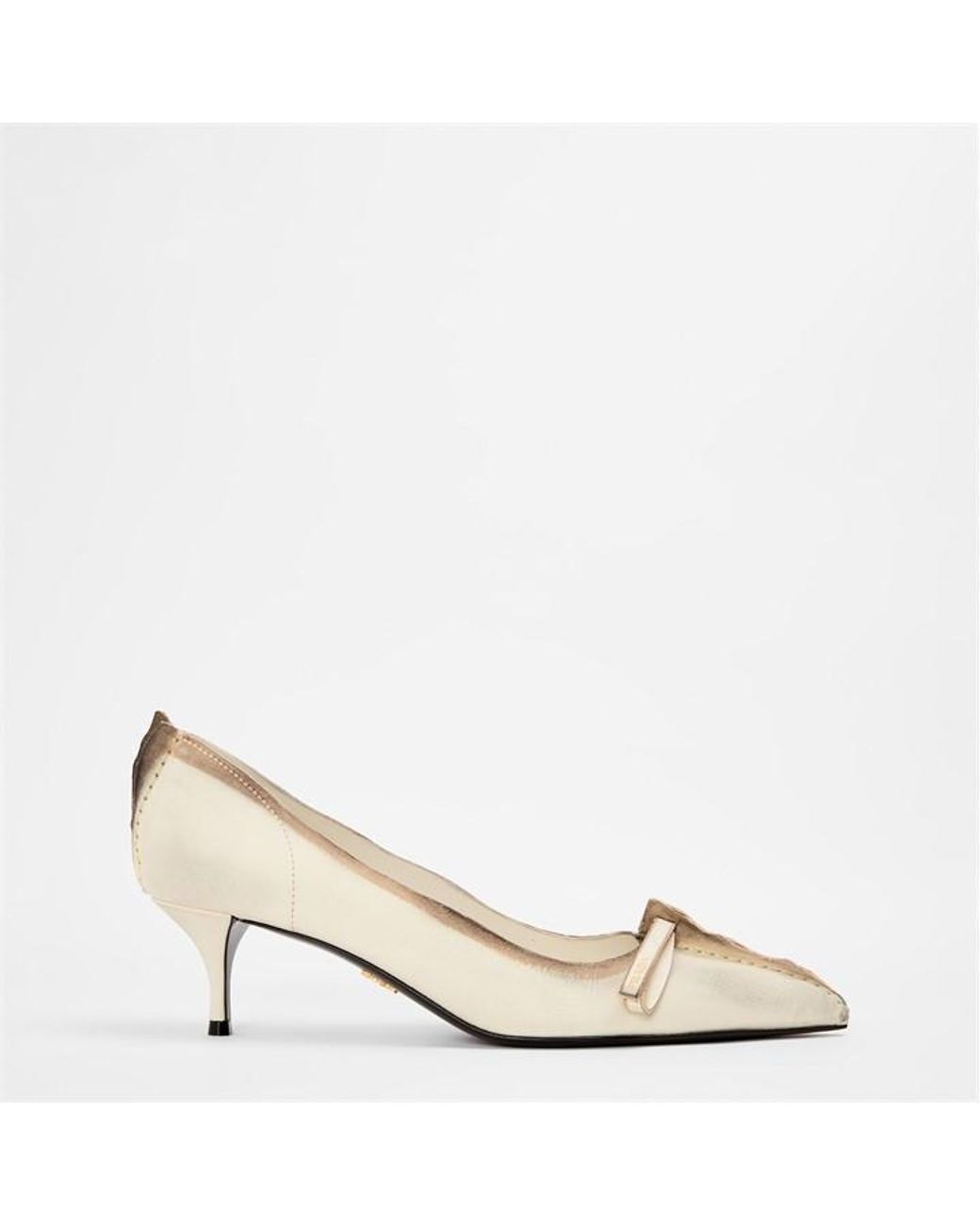 Prada Natural Pointed Toe Stiletto Court Shoes