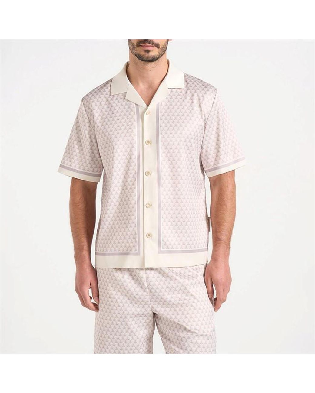 Manière De Voir Pink Maniere Ao Print Ss Sn63 for men