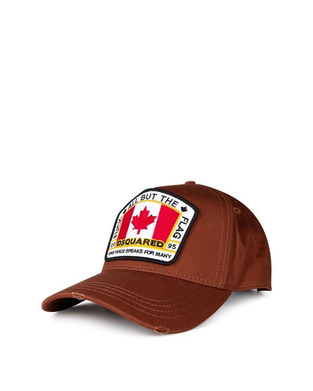 DSquared² Brown Flag Logo Cap