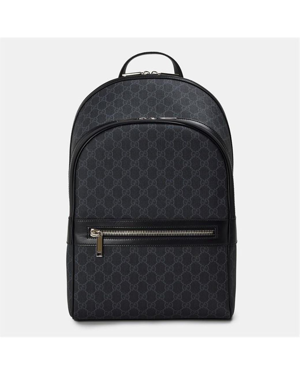 Gucci Black Gg Supreme Canvas Backpack for men