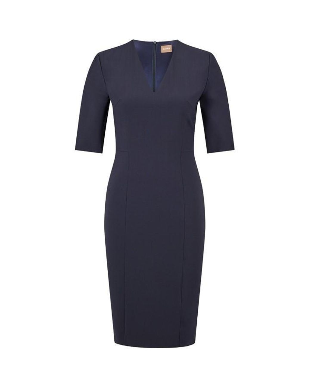 Boss Blue Daleno Wrap Dress