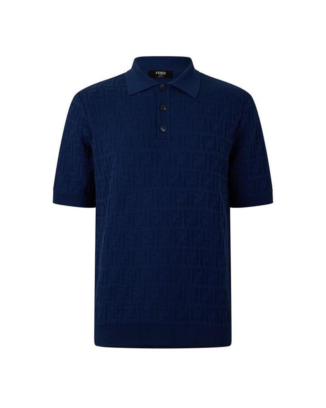 Fendi Blue Ao Polo Sn63 for men