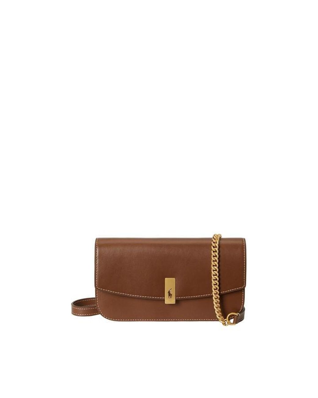 Polo Ralph Lauren Brown Wallet On Chain