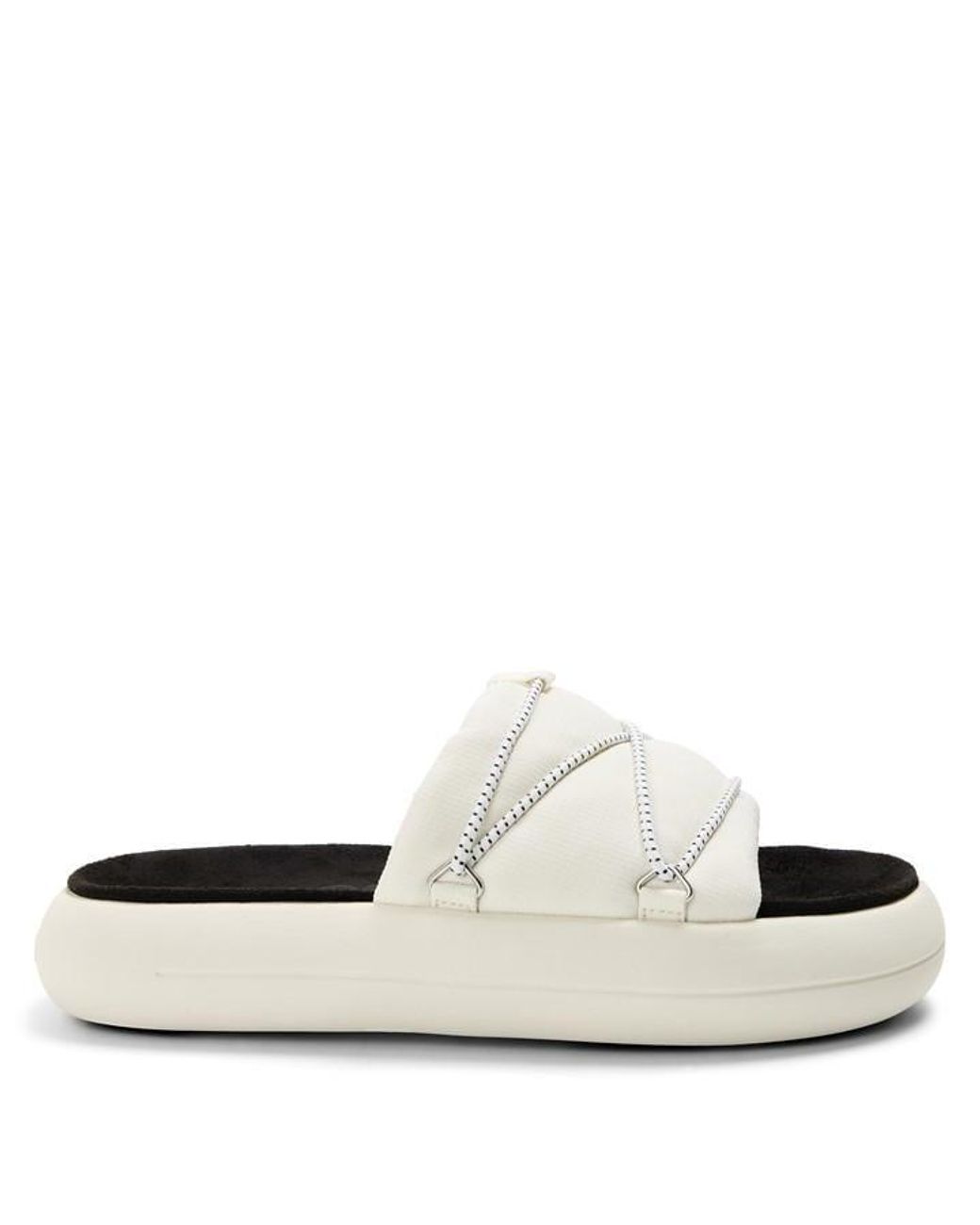 Moon Boot White Icon Slide Bluetooth Slider Slippers