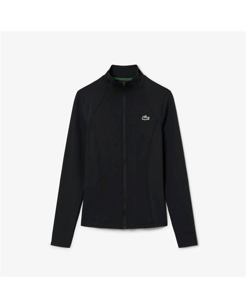 Lacoste Black Full-Zip Slim-Fit Training Jacket