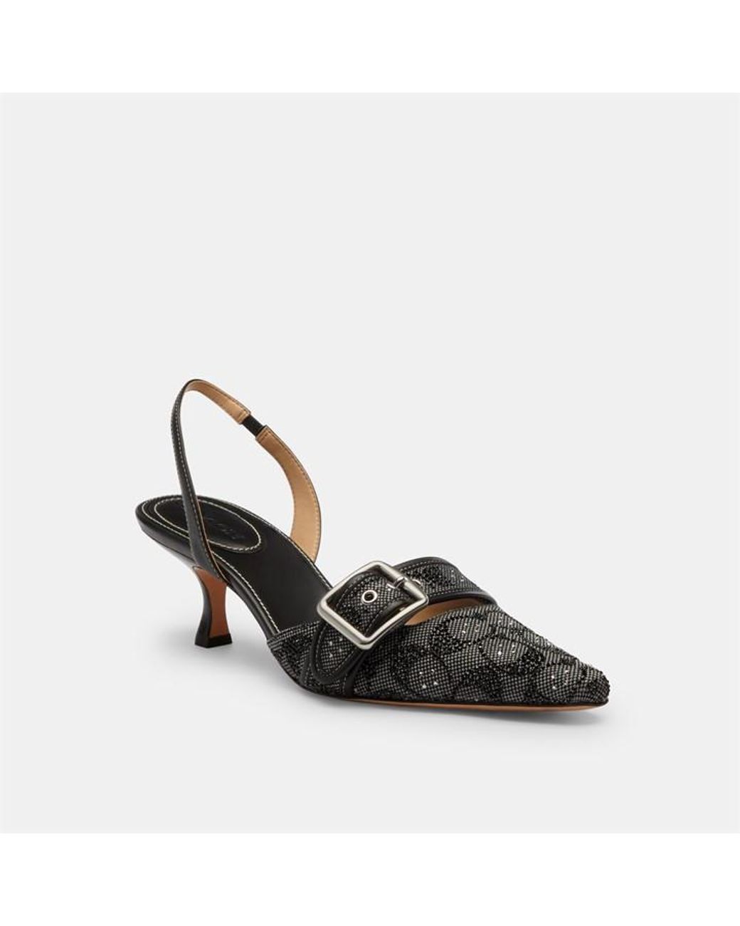 COACH Black Slingbacks