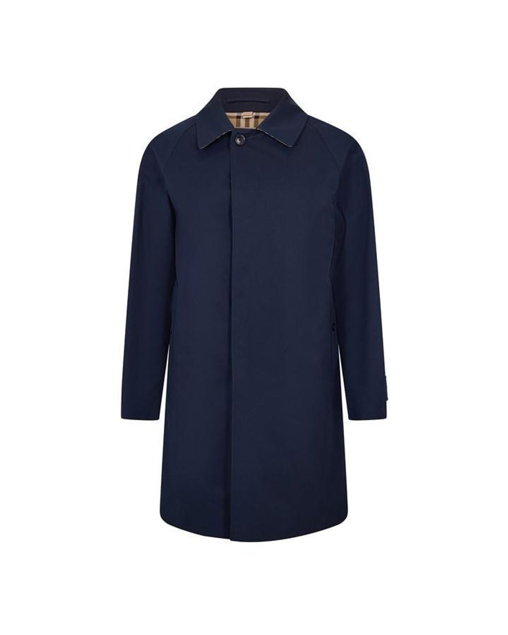 Burberry Blue Camden Car Trench Coat for men