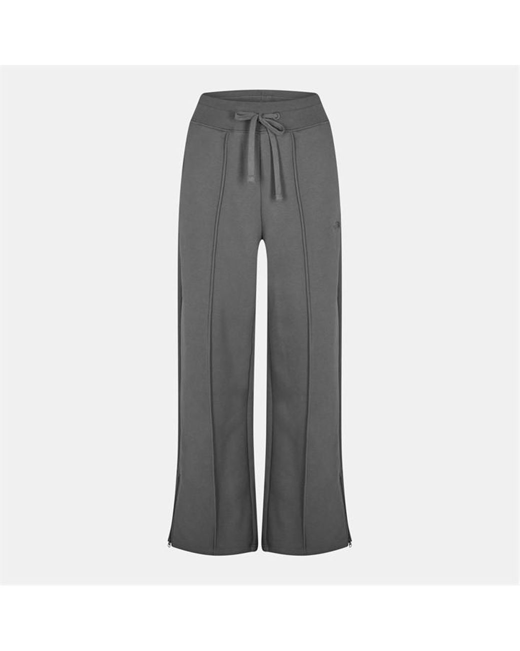 The North Face Gray Dome Wide Leg Woven Open Hem Tracksuit Joggers