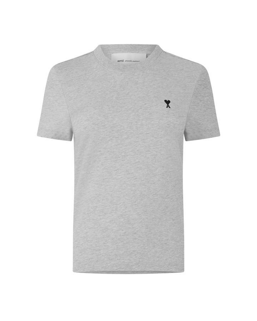 AMI Gray Ami De Coeur Tee