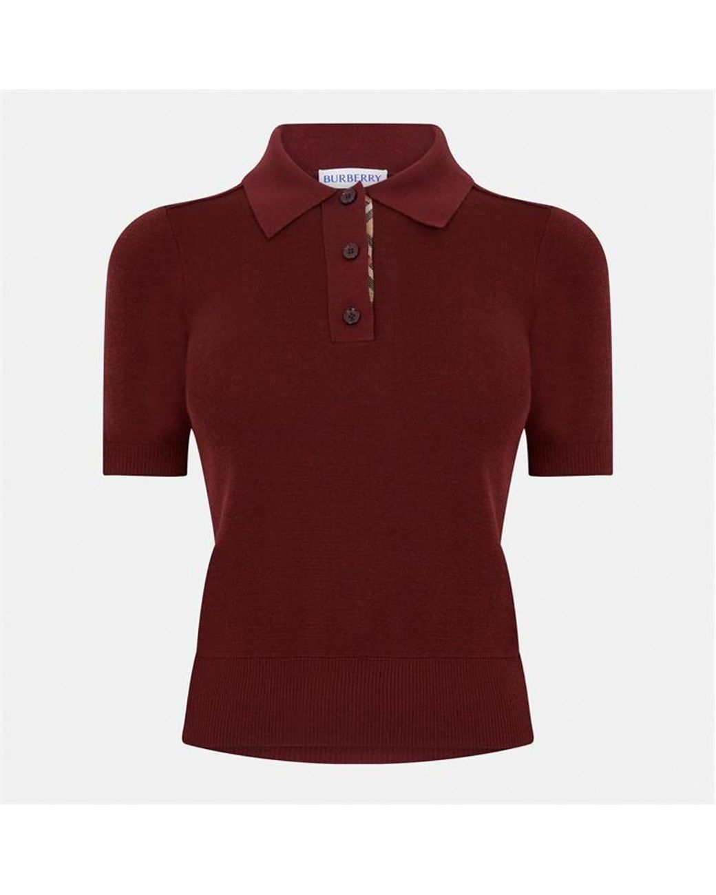 Burberry Red Short Sleeve T-Shirt