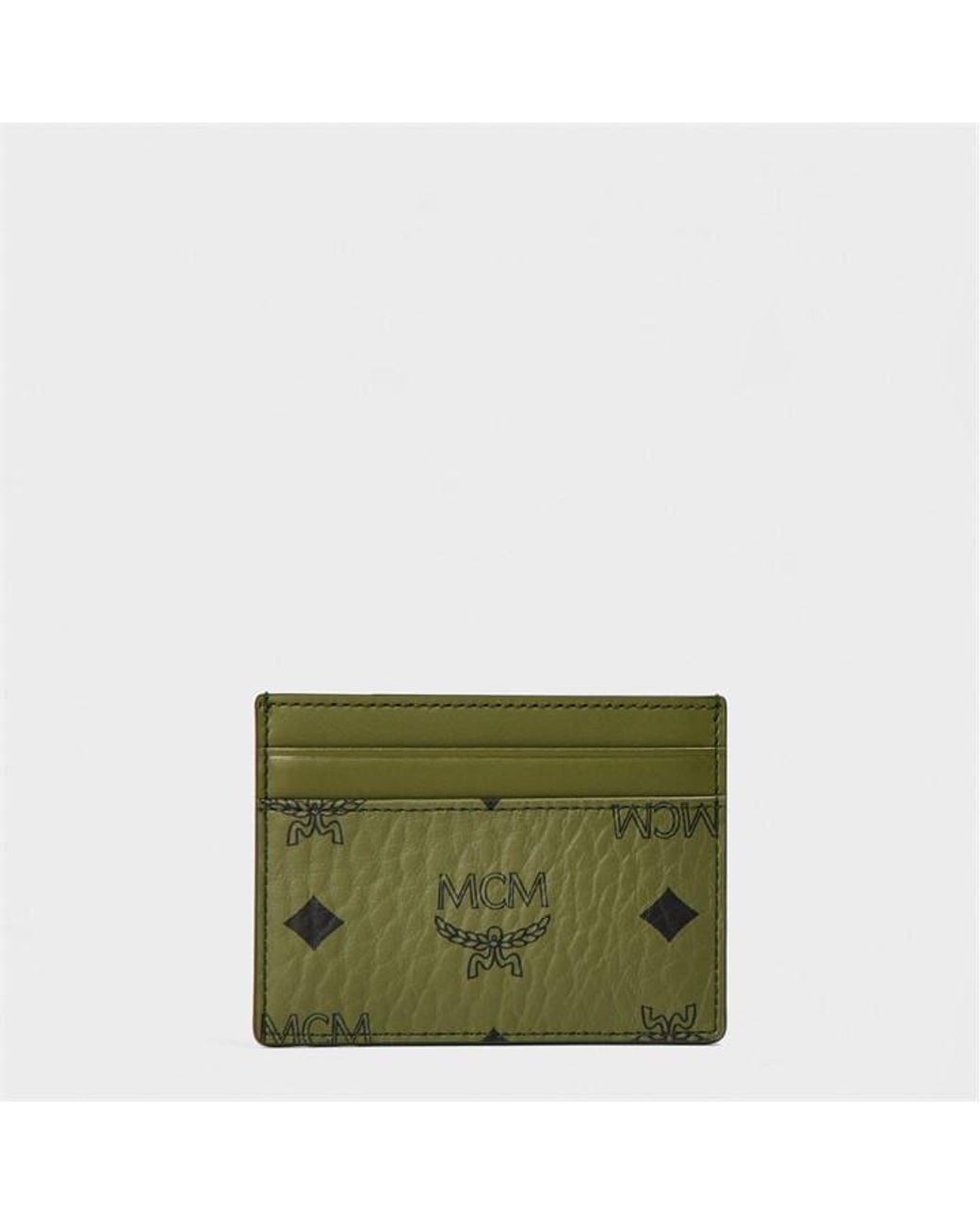 MCM Green Card Holder for men