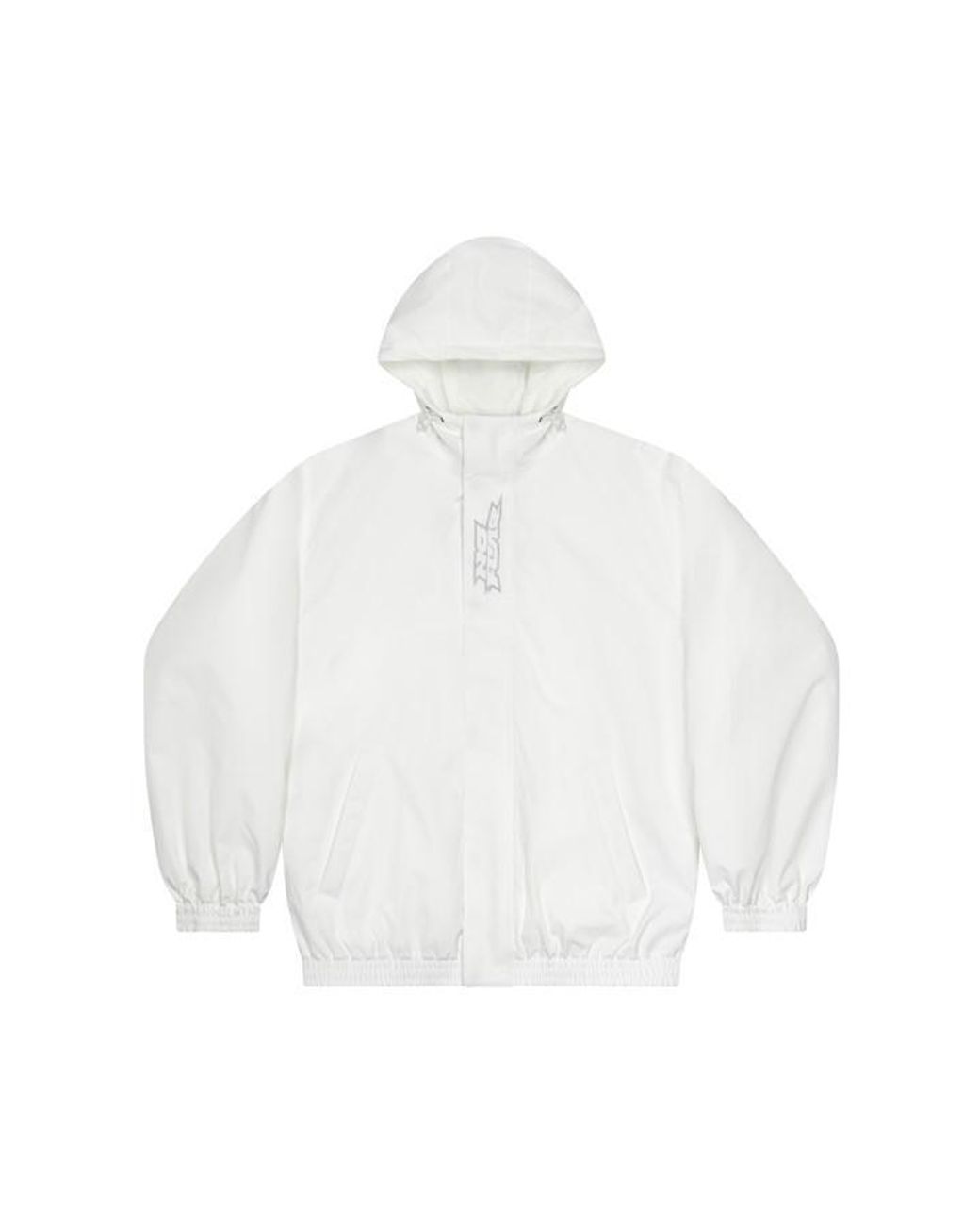 No Fear White Oversized Ski Jacket for men