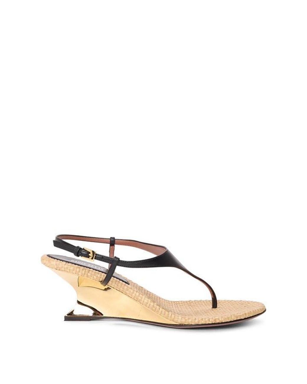 Paris Texas Natural Wedge Heeled Sandals