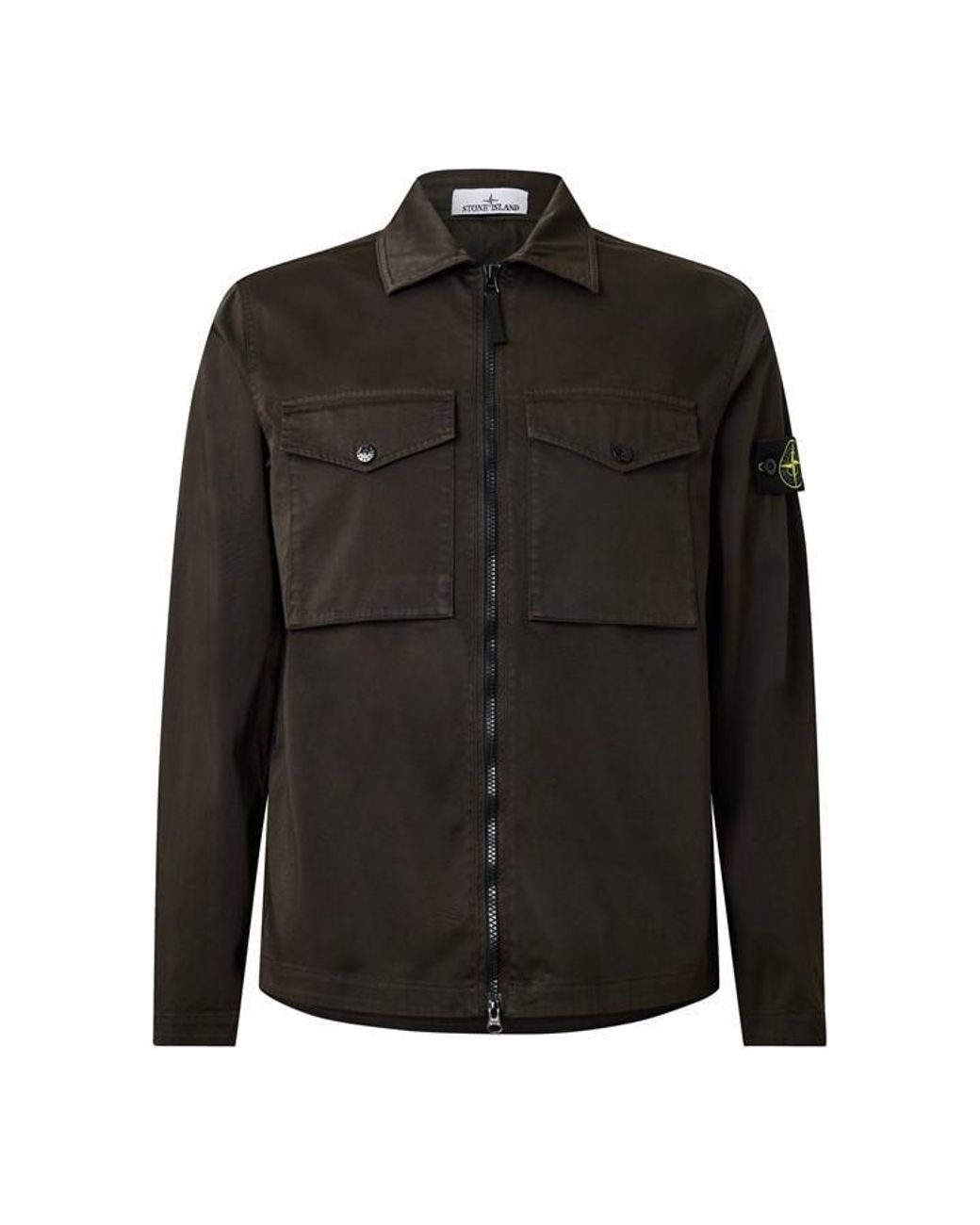 Stone Island Black Stone Gd Overshirt Sn64 for men