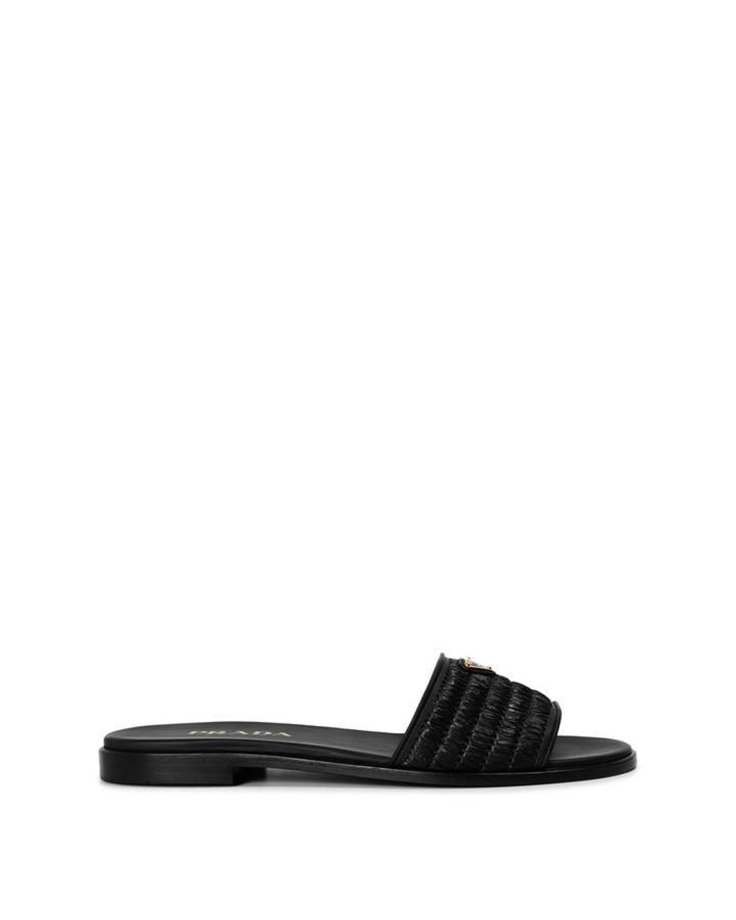 Prada Black Flat Sandal