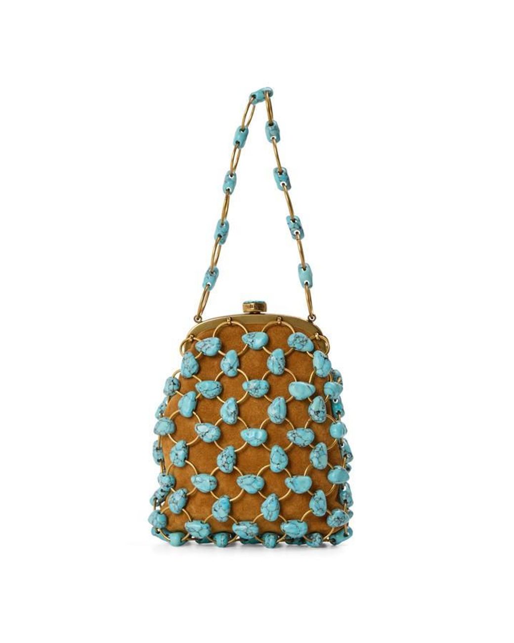 Cult Gaia Brown Top Handle Bag