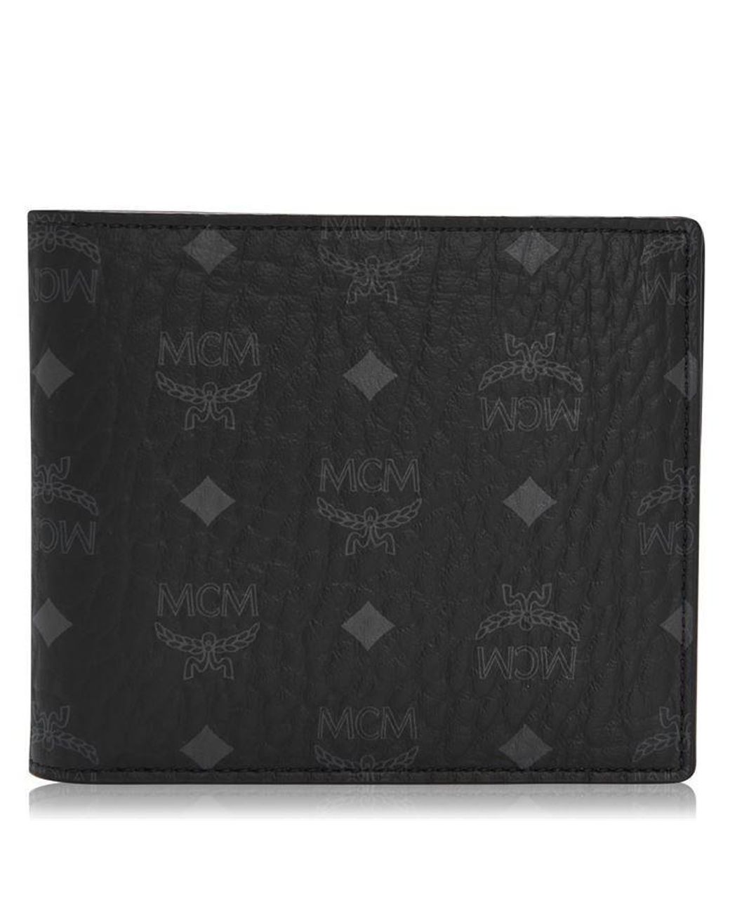 MCM Black Logo Wallet for men