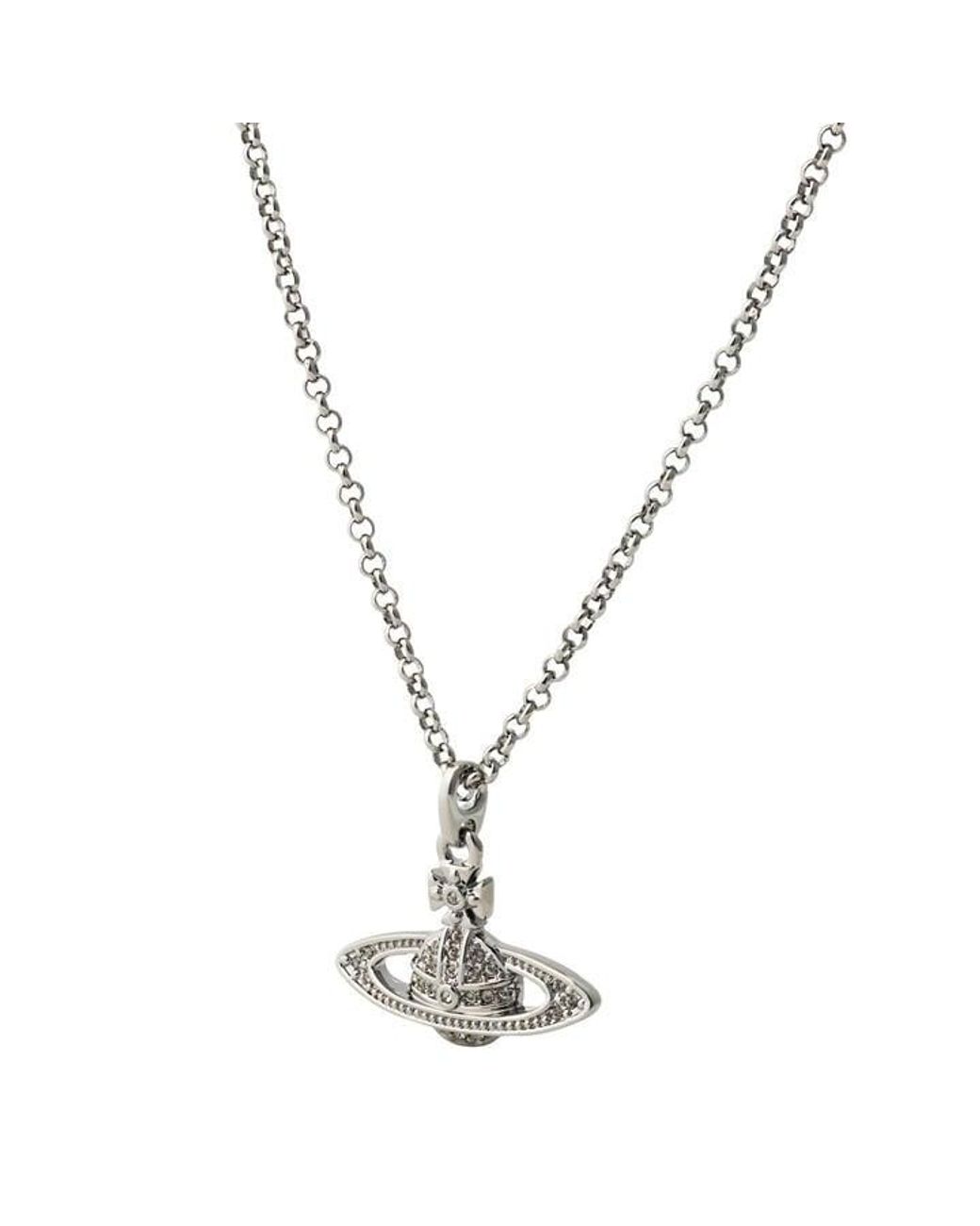 Vivienne Westwood Metallic Viv Min Orb Pendant Sn64 for men