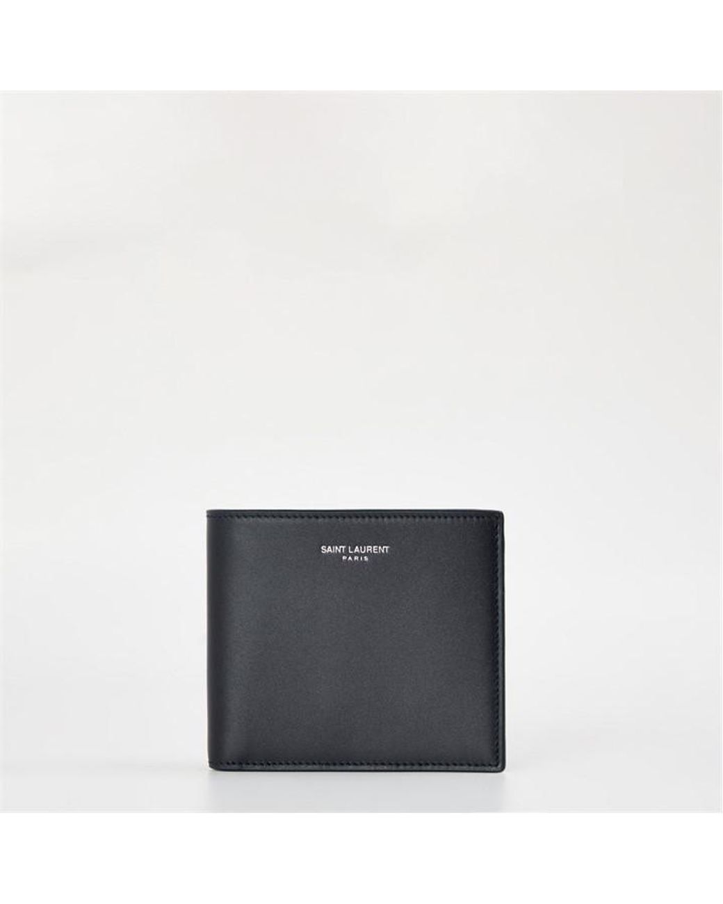 Saint Laurent Gray Slim Billfold Wallet for men