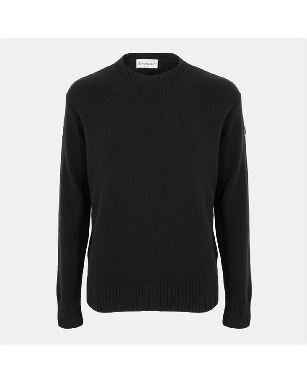 Moncler Black Lightweight Knitted Top for men
