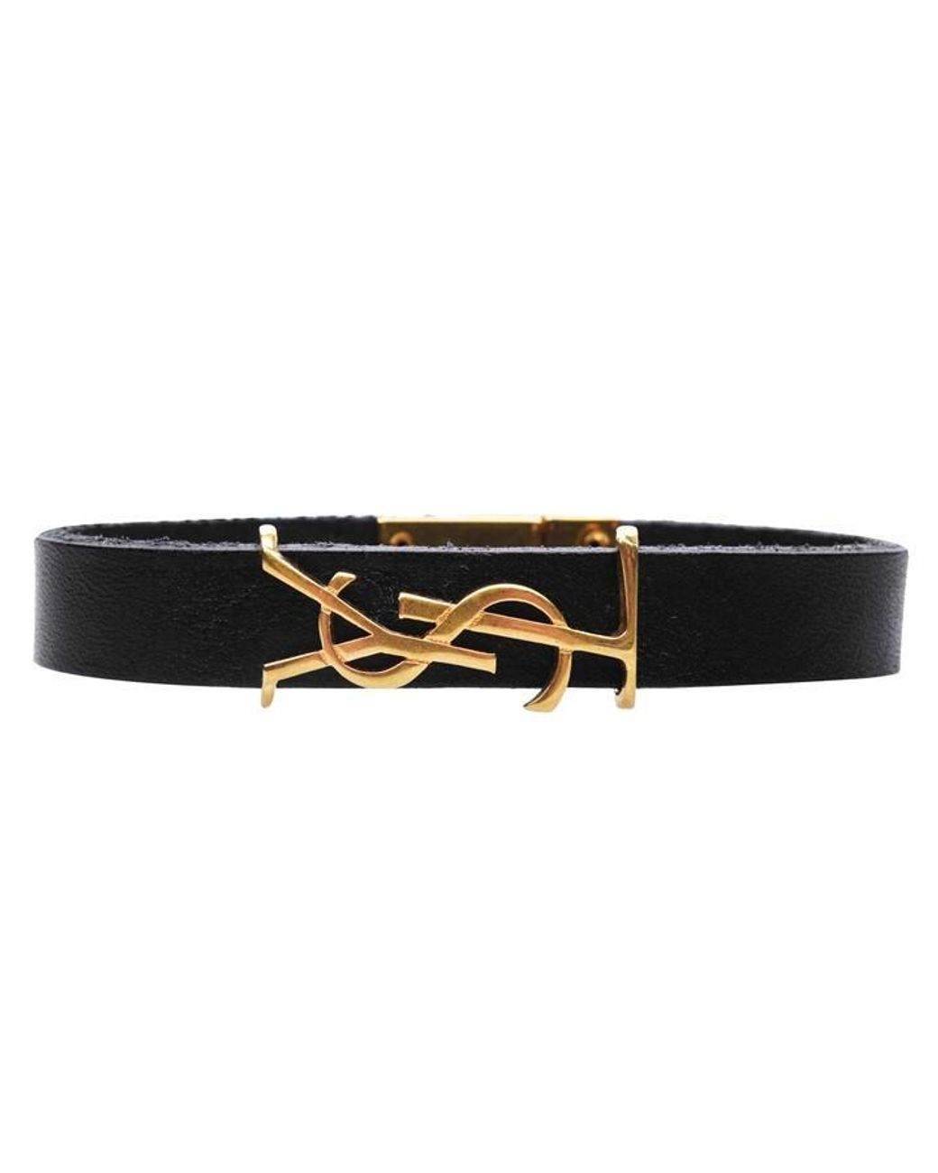 Saint Laurent Brown Cassandre Bracelet