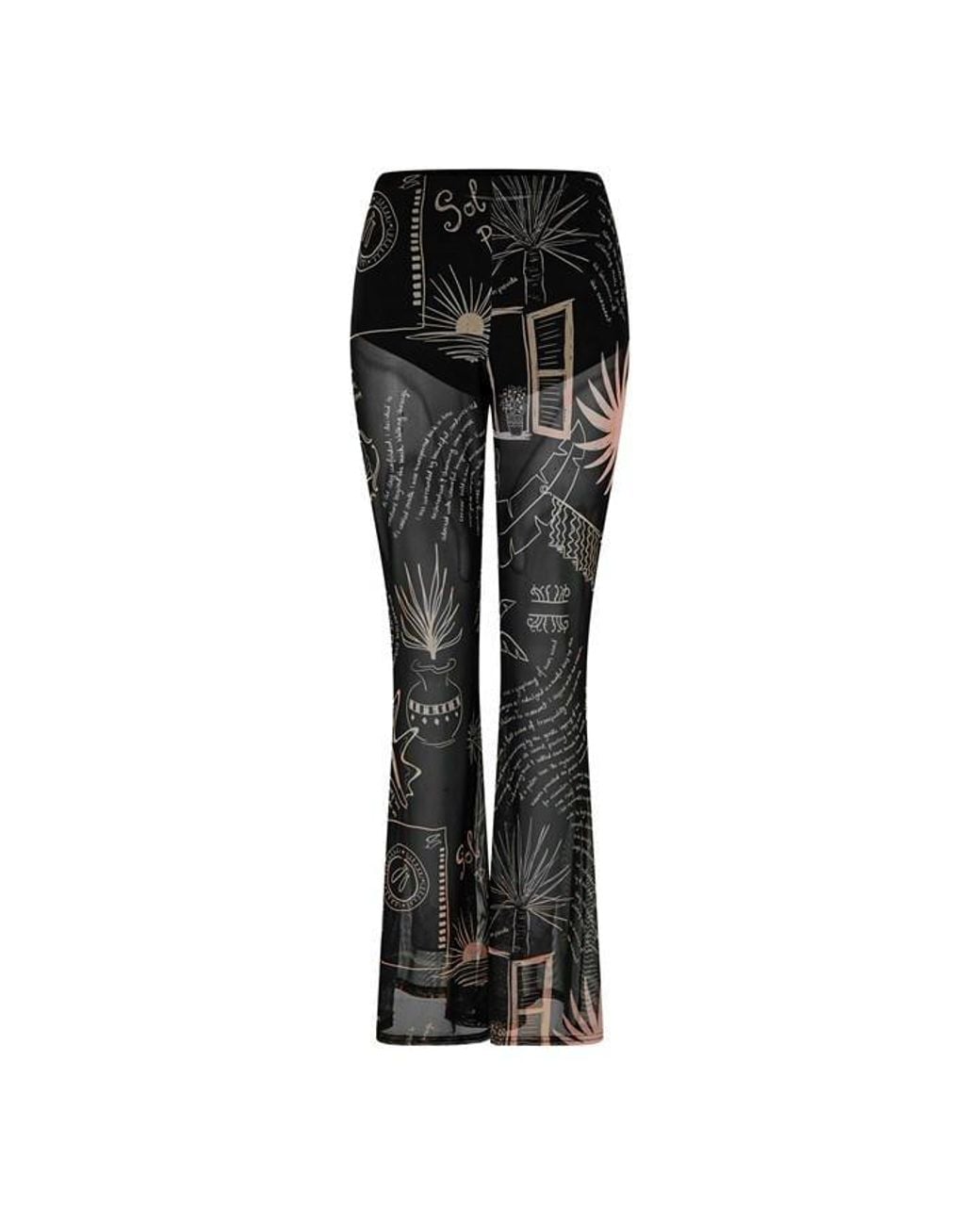 Never Fully Dressed Blue Palm Trousers