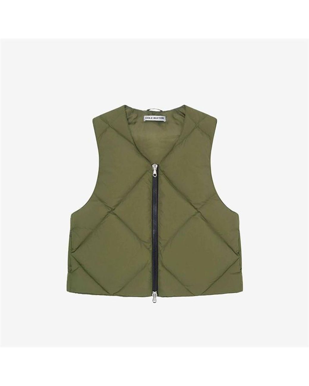 Cole Buxton Down Quilted Vest in Black for Men | Lyst UK
