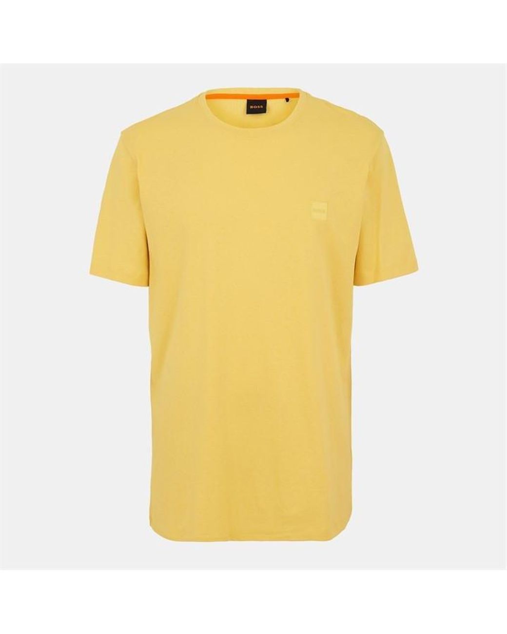 Boss Yellow Tales T-Shirt With Logo Patch Premium Cotton for men